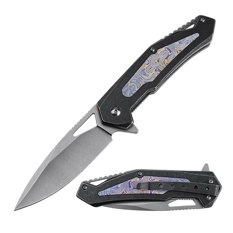 Spring Assisted Knife // TF-A2001 // Stonewashed Stainless Steel (Bead Blast)