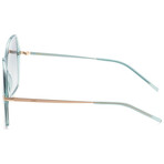 Hugo Boss // Women's Square Sunglasses // Gold Green + Green Gradient