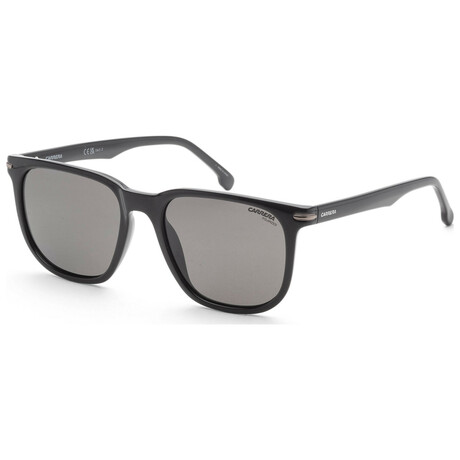 Carrera // Unisex Rectangular Sunglasses // Black Grey + Grey