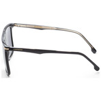 Carrera // Men's Browbar Sunglasses // Black + Smoke