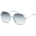Hugo Boss // Women's Square Sunglasses // Gold Green + Green Gradient