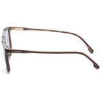 Carrera // Men's Square Sunglasses // Brown + Blue Mirror