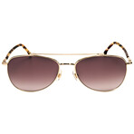 Carrera // Unisex Aviator Sunglasses // Gold + Brown Gradient