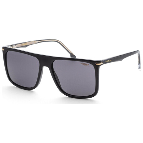 Carrera // Men's Browbar Sunglasses // Black + Smoke