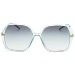 Hugo Boss // Women's Square Sunglasses // Gold Green + Green Gradient