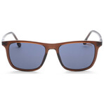 Carrera // Men's Square Sunglasses // Brown + Blue Mirror