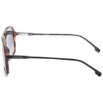 Carrera // Unisex Shield Sunglasses // Dark Havana + Smoke Gradient