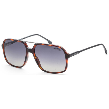 Carrera // Unisex Shield Sunglasses // Dark Havana + Smoke Gradient