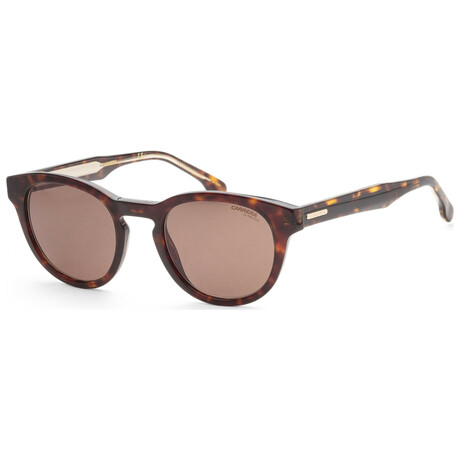 Carrera // Unisex Round Sunglasses // Havana + Brown