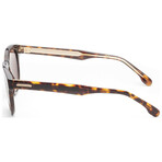 Carrera // Unisex Round Sunglasses // Havana + Brown