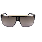 Carrera // Men's Shield Sunglasses // Black Gold + Brown