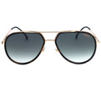 Carrera // Unisex Aviator Sunglasses // Havana + Green Gradient