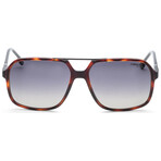 Carrera // Unisex Shield Sunglasses // Dark Havana + Smoke Gradient