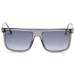 Carrera // Unisex Browbar Sunglasses // Grey + Dark Grey Shaded Gradient