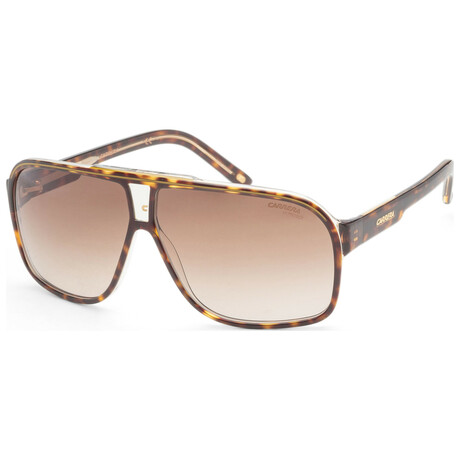 Carrera // Men's Shield Sunglasses // Havana + Brown Gradient