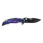 Spring Assisted Knife // DS-A2005 // Dragon (Purple)