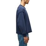 Long Sleeve Heavy Weight Tee // Deep Navy (S)