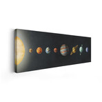 The Solar System Black by Terry Fan (12"H x 36"W x 1.5"D)
