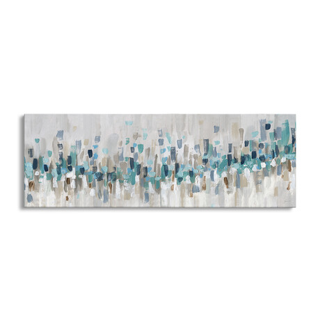 Blue Staccato by Katrina Craven (12"H x 36"W x 1.5"D)