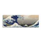 The Great Wave at Kanagawa by Katsushika Hokusai (12"H x 36"W x 1.5"D)