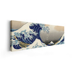 The Great Wave at Kanagawa by Katsushika Hokusai (12"H x 36"W x 1.5"D)