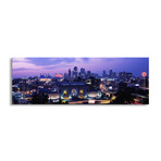 Union Station at sunset with city skyline in backgroundKansas City, Missouri, USA by Panoramic Images (12"H x 36"W x 1.5"D)