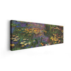 Water Lilies by Claude Monet (12"H x 36"W x 1.5"D)