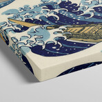 The Great Wave at Kanagawa by Katsushika Hokusai (12"H x 36"W x 1.5"D)