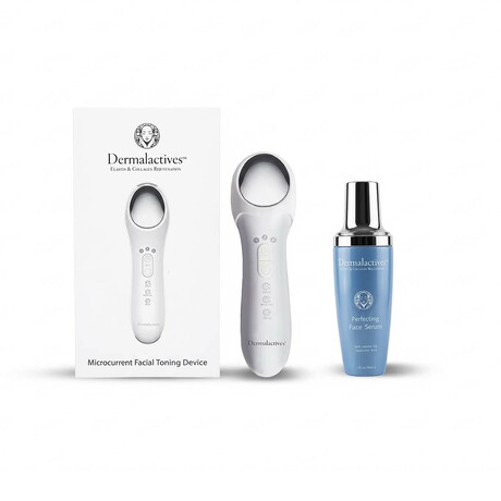 Dermalactives // Microcurrent Facial Toning Device + Perfecting Face Serum w/ Vitamin C & Hyaluronic Acid