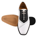 Debonair // Leather Oxfords // Black + Whiite (US: 8.5)