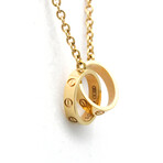 Cartier // 18k Rose Gold Baby Love Pendant Necklace // 17.12" // Store Display