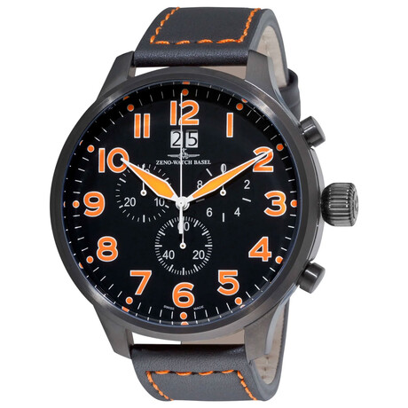 Zeno SOS Chronograph Quartz // 6221-8040-BKA15