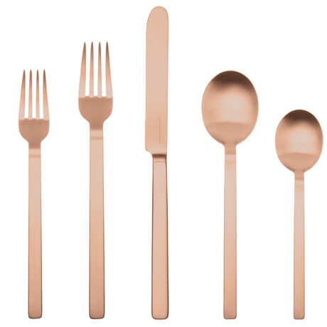 Stile Ice Bronze By Pininfarina Flatware  Set // 5 Pcs.