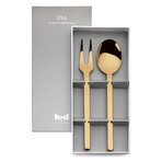 Stile Gold By Pininfarina Serving Set // 2 Pcs.