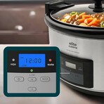 8.5 Qt Digital Slow Cooker Stainless Steel w/Locking Lid