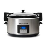8.5 Qt Digital Slow Cooker Stainless Steel w/Locking Lid