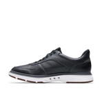 Un Briley Tie Leather Sneakers // Black (US: 7)