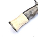 The Strataedge // White Camel Bone // Drop Point