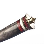 The Rippleforge // Black Camel Bone // Drop Point