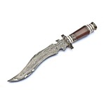 The Veinedge // Brown Epoxy Resin // Clip Point