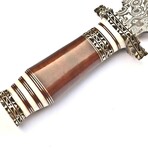 The Veinedge // Brown Epoxy Resin // Clip Point