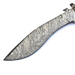 The Rippleforge // Black Camel Bone // Drop Point