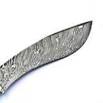 The Strataedge // White Camel Bone // Drop Point