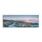 Sunset At The Dune Beach, Sylt, Schleswig-Holstein, Germany by Jan Becke (12"H x 36"W x 1.5"D)
