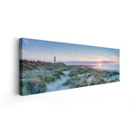 Sunset At The Dune Beach, Sylt, Schleswig-Holstein, Germany by Jan Becke (12"H x 36"W x 1.5"D)