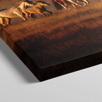 Horse Run VII by PH Burchett (12"H x 36"W x 1.5"D)