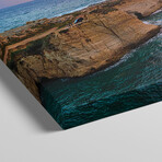 Sunset at the Raouche Coast, Beirut, Lebanon by Panoramic Images (12"H x 36"W x 1.5"D)