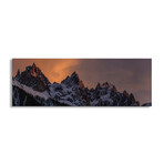 Aiguilles de Chamonix In The French Alps, Haute Savoie, France by Alex Buisse (12"H x 36"W x 1.5"D)