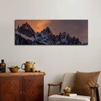 Aiguilles de Chamonix In The French Alps, Haute Savoie, France by Alex Buisse (12"H x 36"W x 1.5"D)