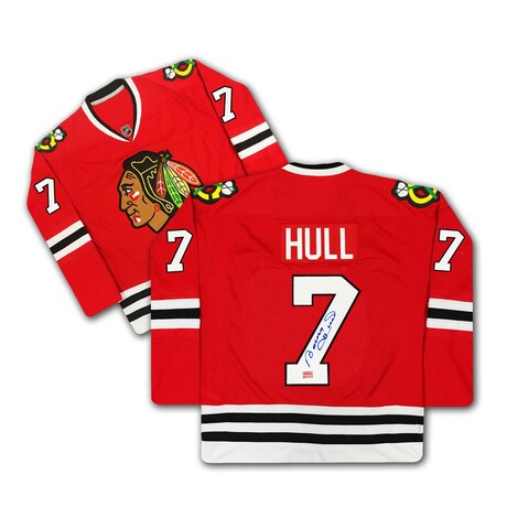 Bobby Hull // Chicago Blackhawks // Signed Red Jersey #7